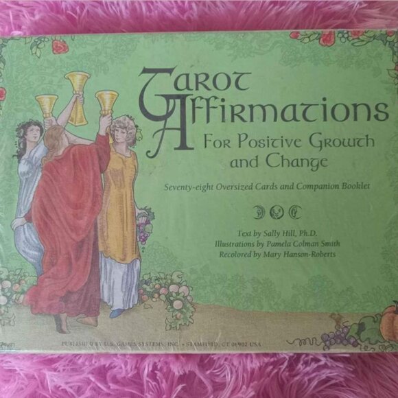 Tarot Affirmations Deck by Sally Hill Mary Hanson Roberts PhD *OOP* FIRM